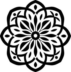  Díszes mandala matrica