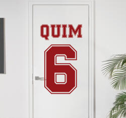  Egyedi neves mezszám matrica