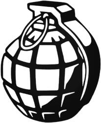  Kézigránát matrica