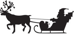  Rénszarvas és télapó Matrica