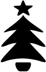  Rajzolt Karácsonyfa matrica