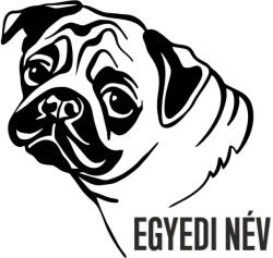  Egyedi neves Mopsz matrica