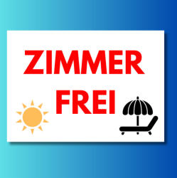 ZIMMER FREI tábla