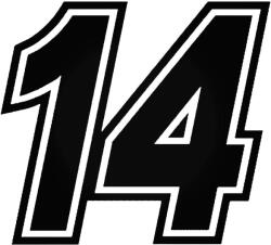  14-es tuningszám matrica