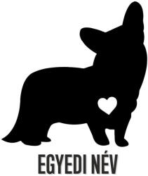  Egyedi neves Welsh Corgi matrica