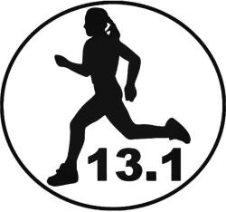  13.1 Női félmaraton matrica