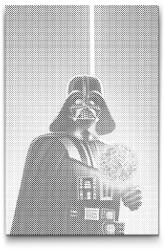  PontPöttyöző - Darth Vader Méret: 40x60cm, Keretezés: Műanyagtáblával, Szín: Fekete