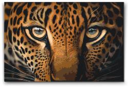  Festés számok szerint - Leopárd közelről Méret: 40x60cm, Keretezés: Keret nélkül (csak a vászon)