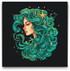  Festés számok szerint - Szűz Méret: 50x50cm, Keretezés: Keret nélkül (csak a vászon)