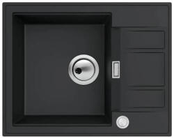  MILO AVANGARD gránit mosogató 58x46 cm, Lava stone, szifonnal (AVA-L-1KKO)