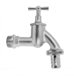 Kerti csap 1/2", LUX króm-matt (CF-2005_1-2)