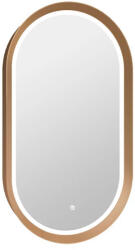  Tükör COPEN 500x900 mm, LED világítás, arany színű alumínium keret (56, 5 mm) (C-06-102G)