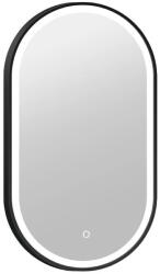 Tükör COPEN 500x900 mm, LED világítás, matt fekete alumínium keret (20 mm) (C-06-104MB)