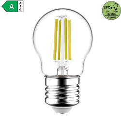 Rábalux 2W 4000K 470Lumen Kisgömb izzó forma E27 filament LED fényforrás (79016)