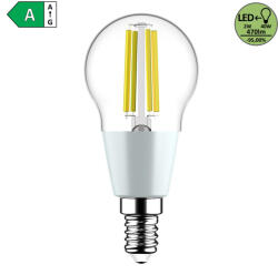 Rábalux 2W 4000K 470Lumen Kisgömb izzó forma E14 filament LED fényforrás (79014)