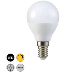 Rábalux fényerőszabályozható 5W 3000K 470Lumen Kisgömb izzó forma E14 LED fényforrás (2070)