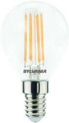 SYLVANIA 0029502 4, 5W 2700K 470Lumen Kisgömb izzó forma E14 filament LED fényforrás (0029502)