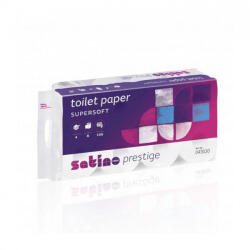 WEPA Satino Wepa Prestige toalettpapír, 4 rétegű, 150 lapos, 8 tekercs/csomag, 9 csomag/zsák (ALW043030)