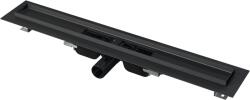 Alcadrain Rigola dus faiantabila neagra, iesire laterala 1050 mm Alcadrain APZ101BLACK-1050 (APZ101BLACK-1050)