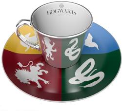ABYSTYLE Комплект ABYSTYLE HARRY POTTER Mirror mug & plate set Sorted, Чаша, Подложка с емблеми (ABYSTYLE-MMP005) - topmall