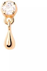 PDPAOLA Bájos aranyozott single fülbevaló cirkónium kővel Watter Essentials PG01-027-U - 1db
