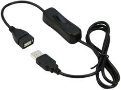 PremiumCord USB Táp Fekete 1m kupaasw1 (kupaasw1)