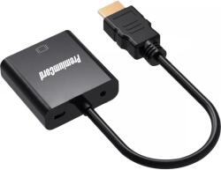 PremiumCord HDMI VGA/D-Sub + Jack Átalakító Fekete 20cm khcon-54 (khcon-54)