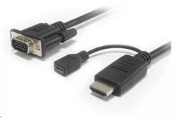 PremiumCord HDMI VGA/D-Sub Átalakító Fekete 2m khcon-20 (khcon-20)