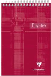 Clairefontaine Pupitaine spirálfüzet, A5, 80 oldal, Matematika, Piros (8662C-03J)