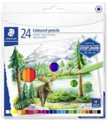 STAEDTLER Színes ceruza készlet, hatszögletű, '146 C', 24 különböző szín (TS146CC24) (TS146CC24)
