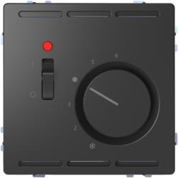 Schneider Electric Merten System Design - MEG5761-6034 - Szobatermosztát kapcsolóval, 24 V, antracit (MEG5761-6034)