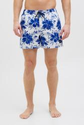 JACK & JONES Jack & Jones, Virágmintás fürdőnadrág állítható derékrésszel, Fehér, Tengerészkék, M (12272832-WHITE-M)