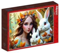 Alipson Puzzle 500 db-os puzzle - Lady and Bunnies (50129) (50129)