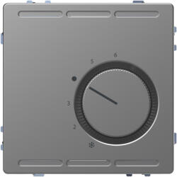 Schneider Electric Merten System Design - MEG5762-6036 - Szobatermosztát, váltóérintkezős, 250 V, 10A, acél (MEG5762-6036)