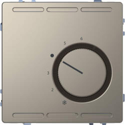 Schneider Electric Merten System Design - MEG5763-6050 - Szobatermosztát, váltóérintkezős, 24 V, nikkel (MEG5763-6050)