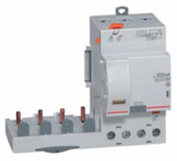 Legrand 410512 DX3 áramvédő relé 4P 400V~ AC 63A 300mA (410512)