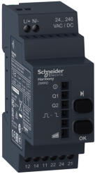 Schneider Electric Harmony XB5R - ZBRRD - konfigurálható vevőegység, 2 relé kimenet, monostabil/bistabil, 24 - 240VAC/DC (ZBRRD)