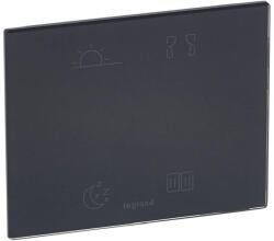 Legrand MyHome-Céliane 4 scenáriós érintős vezérlő, szállodai megoldások 2, feketeüveg, LEG067275 (67275)