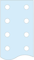 Schneider Electric PrismaSeT - LVS04515 - 2 lyukasztott PE sín, 50x5mm (LVS04515)