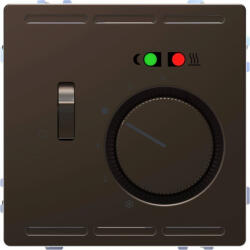 Schneider Electric Merten System Design - MEG5764-6052 - Padlótermosztát kapcsolóval, 250 V, 10A, mokka (MEG5764-6052)