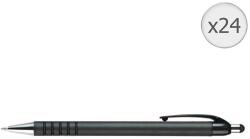 AIHAO EVOffice 567 golyóstoll, mechanikával, fekete fém kiegészítőkkel, 24 db (AH567NE/24)