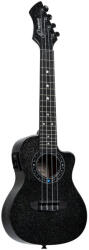 Ortega Guitars RUHZ-CE-STAR Koncert ukulele, fekete, tokkal