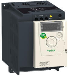 Schneider Electric Altivar 12 - ATV12H075F1 - frekvenciaváltó, 0, 75kW, 1f, 110VAC, Modbus RTU, IP20, hűtőbordás (ATV12H075F1)