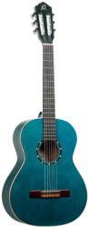 Ortega Guitars R121-3/4OC Klasszikus gitár, 3/4-es méret, kék, tokkal