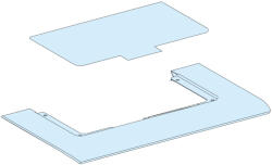 Schneider Electric PrismaSeT G - LVS08884 - Műanyag kábelbevezető lemez csatornához (LVS08884)