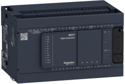 Schneider Electric Modicon M241 - TM241C24R -gépvezérlő PLC, 24 I/O, relé kimenet, RS232/RS485, RS485, 100…230VAC (TM241C24R)