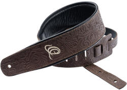 Ortega OSBY-2 Valódi bőr gitárpánt, barna