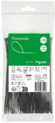 Schneider Electric Thorsman - IMT46406 - Kábelkötegelő, 150x3.6mm, fekete (100 db) (IMT46406)
