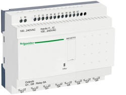 Schneider Electric Zelio Logic - SR2E201FU - programozható relé, kompakt, kijelző nélkül, 12 DI, 8 DO relés, belső órával, 230 VAC (SR2E201FU)