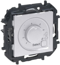Legrand 863342B Niloé Step szobatermosztát padlófűtéshez, 16A, alumínium (863342B)
